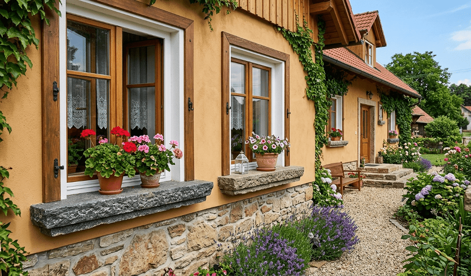 Netradiční venkovní kamenné parapety | Okno-expert.cz